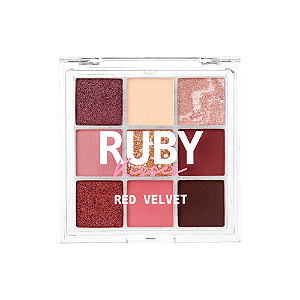 Paleta de Sombras 9 Cores Red Velvet - Ruby Kisses