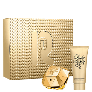 Kit Perfume Lady Million Feminino EDP 80ml + Creme Corporal 100ml - Paco Rabanne