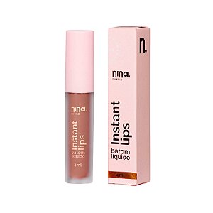 Batom Líquido Matte Instant Lips Princípio- Nina Makeup
