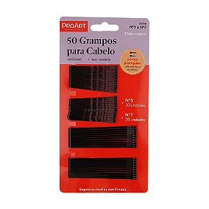 Grampos Para Cabelo N5 N7 PR 50un - Proart