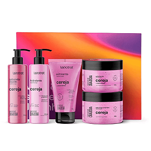Kit Banho Dia a Dia 5 Itens Cereja - Labotrat