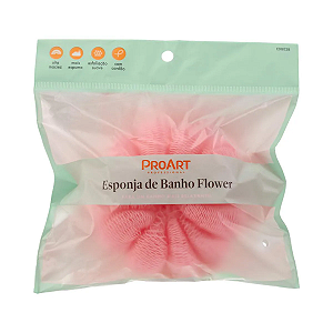 Esponja De Banho Flower Rosa - Proart