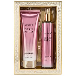 Kit Hidratante + Body Splash Deline Petals 240ml - Pokoloka