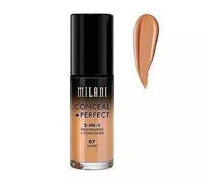 Base 2-in-1 Conceal+Perfect 07 Sand 30ml - Milani