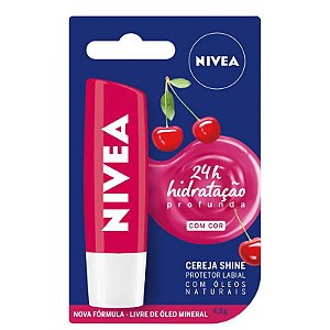 Hidratante Labial Cereja Shine 24h - Nivea