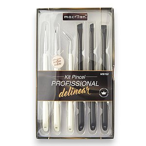 Kit Pincel para Delinear 6pç WB700 - Macrilan