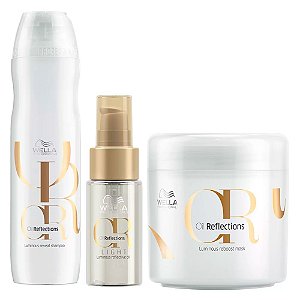 Kit Hidratação Oil Reflections Shampoo Máscara Óleo - Wella