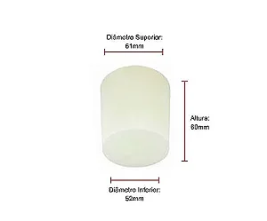 ROLHA DE SILICONE Nº 16 61X52X60MM