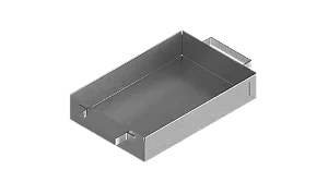 BANDEJA DE ACO GALVANIZADA 60X40X15CM COM ALCA