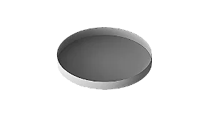 BANDEJA DE ACO GALVANIZADO REDONDA 80X8CM SEM ALCA