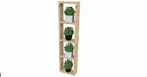 Nicho vertical para plantas e vasos