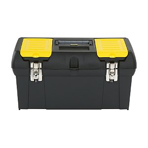 Caixa de Ferramentas Madeira 19" Plástica com Bandeja Metal Stanley