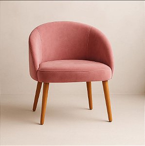 Poltrona Luna Luxo Decorativa Cadeira Moderna Lua Veludo Várias Cores Sala de Estar, Penteadeira, Quarto, Estudio