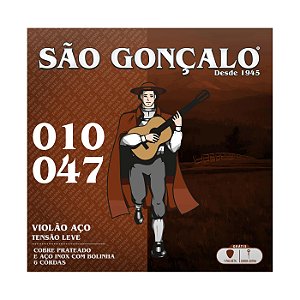 Jogo De Cordas para violão Aço 010 São Gonçalo