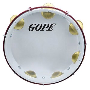 Pandeiro Gope Profissional Cristal SL 11'' Branco Cereja
