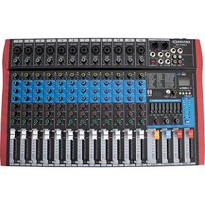 Mesa de Som 12 canais Soundvoice MS-122 Max