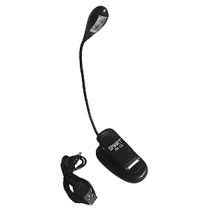 Mini Luminária com Haste Fixível para Estante Partiura SM-22
