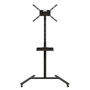 Suporte Pedestal para TV até 56'' com Bandeja e Rodizio