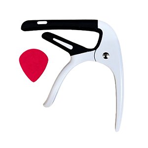 Braçadeira Capotraste p/ Violão Guitarra MXT MC-62 Branco