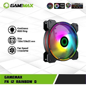 Cooler Gamemax 12cm Argb Rainbow-d