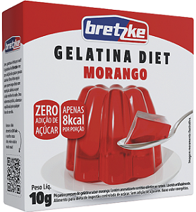 Gelatina Po Diet Bretzke Morango 9x10g