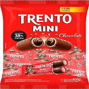 Trento Mini Chocolate ao Leite pacote 800g