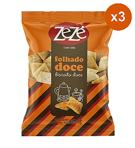 Biscoito Zeze Folhado Doce 3x300g