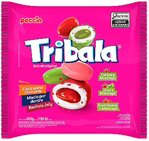 Bala Tribala Sort Morango 500g