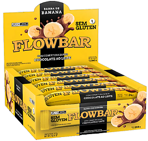 Barra de Banana Flowbar ao Leite 24x24g