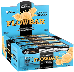 Barra de Banana Flowbar Zero Aç Choc Branco 24x24g