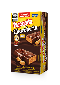 Pacoquita Quad Coberta c/ Chocolate 24x18g