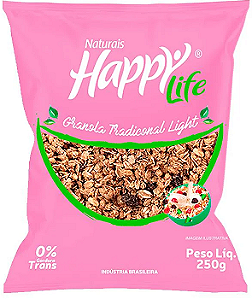 Granola Happy Life Tradicional Light 3x250g