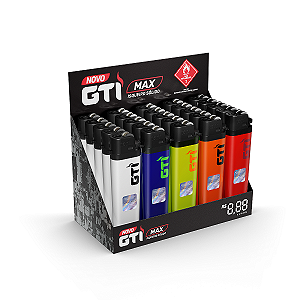 Isqueiro GTI Max Solido Box 25 unidades