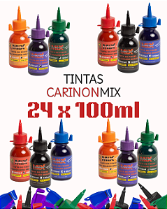 Combo Frascos de Tinta CarinonMix - 24UN de 100ml