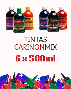 Combo Frascos de Tinta CarinonMix - 6UN de 500ml