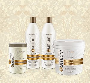 Kit Relaxamento 4 passos NutraHair Osmium Guanidina Cálcio