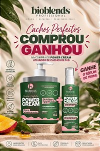 Creme Ativador de Cachos Power Cream 1kg + Sérum 150ml Grátis