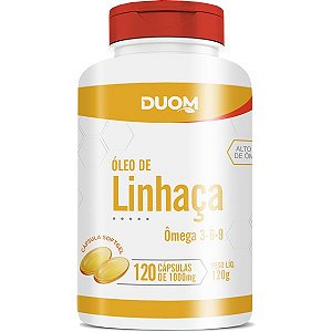 Óleo de Linhaça 1000mg 120caps Duom