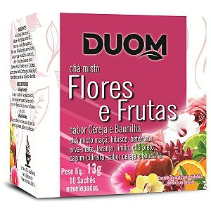Chá Misto Flores e Frutas 10 sachês Duom