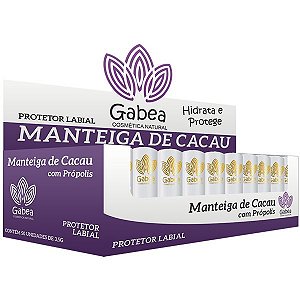 Protetor Labial Manteiga de Cacau Gabea - Display 50un