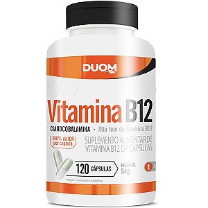 Vitamina B12 (1 ao dia) 120caps Duom