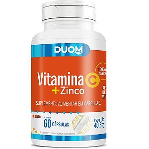 Vitamina C + Zinco 60caps Duom