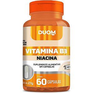 Vitamina B3 Niacina 60caps Duom