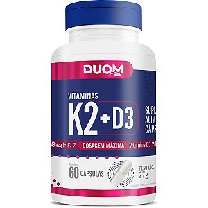 Vitamina K2 + D3 60caps Duom