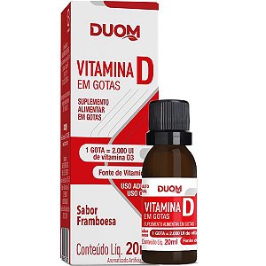 Vitamina D3 Gotas 20ml Duom