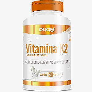 Vitamina K2 - Menaquinona 7 (MK7) - 120 caps Duom
