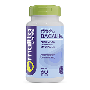 Óleo de Fígado de Bacalhau 250mg - 60caps Maltta