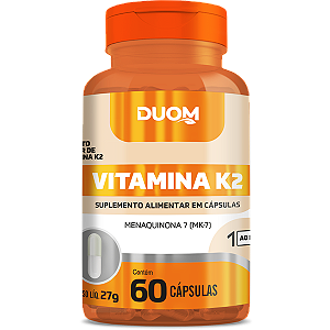 Vitamina K2 - Menaquinona 7 (MK7) - 60 caps Duom