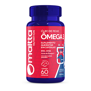 Ômega 3 1000mg - Óleo de Peixe - 60caps Maltta - Paraná Clube