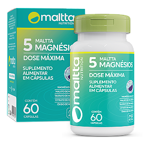 5 Magnésios Dose Máxima 60caps
